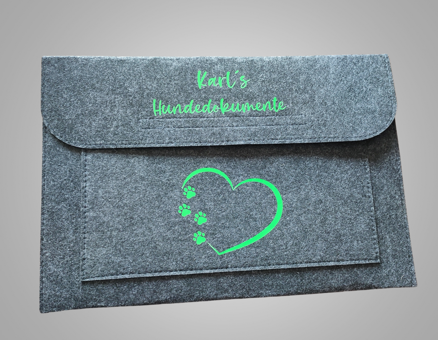 Dokumentenmappe mit Aufdruck