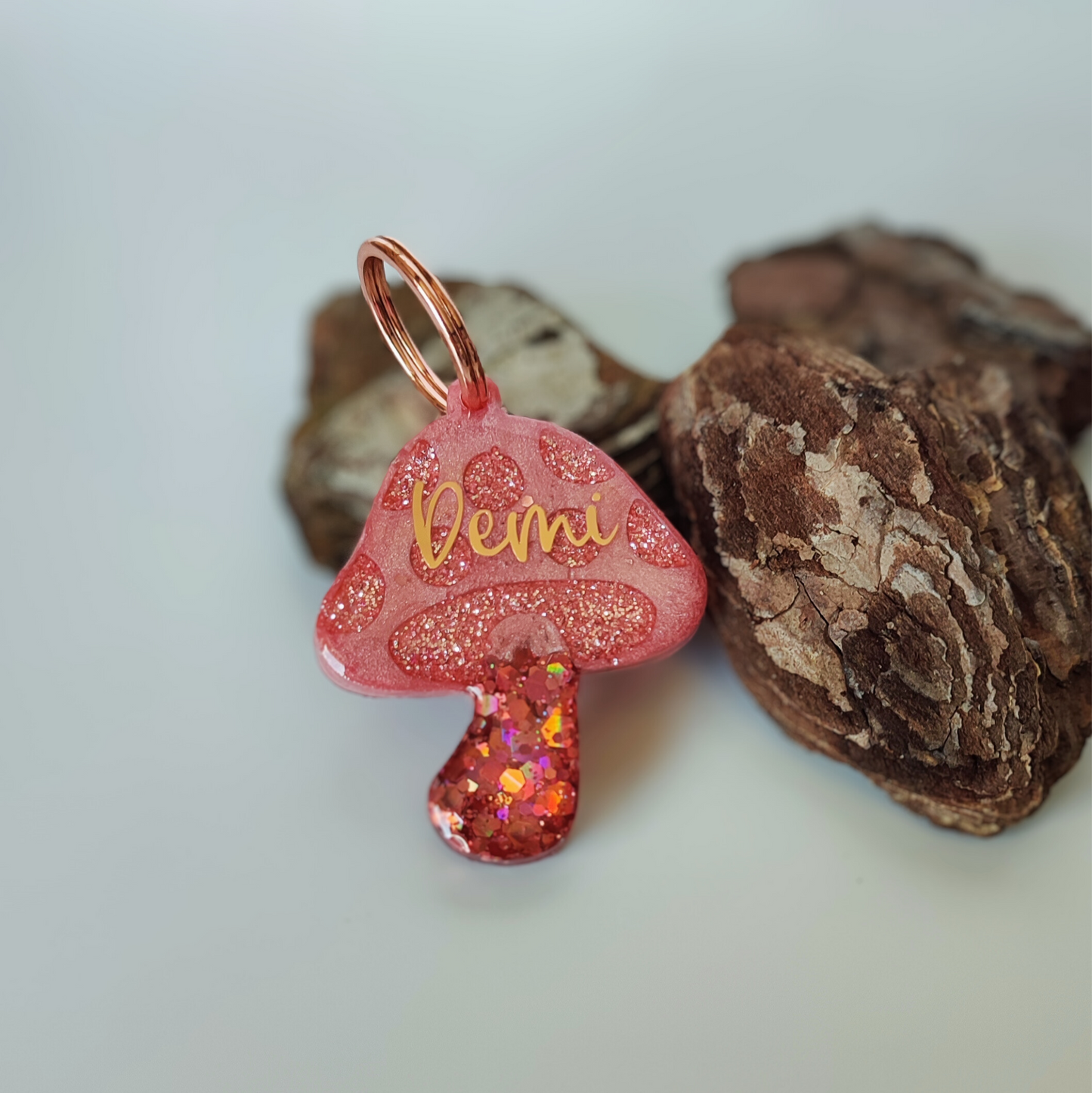 Hundemarke personalisiert Rose Mashroom Sonder Edition