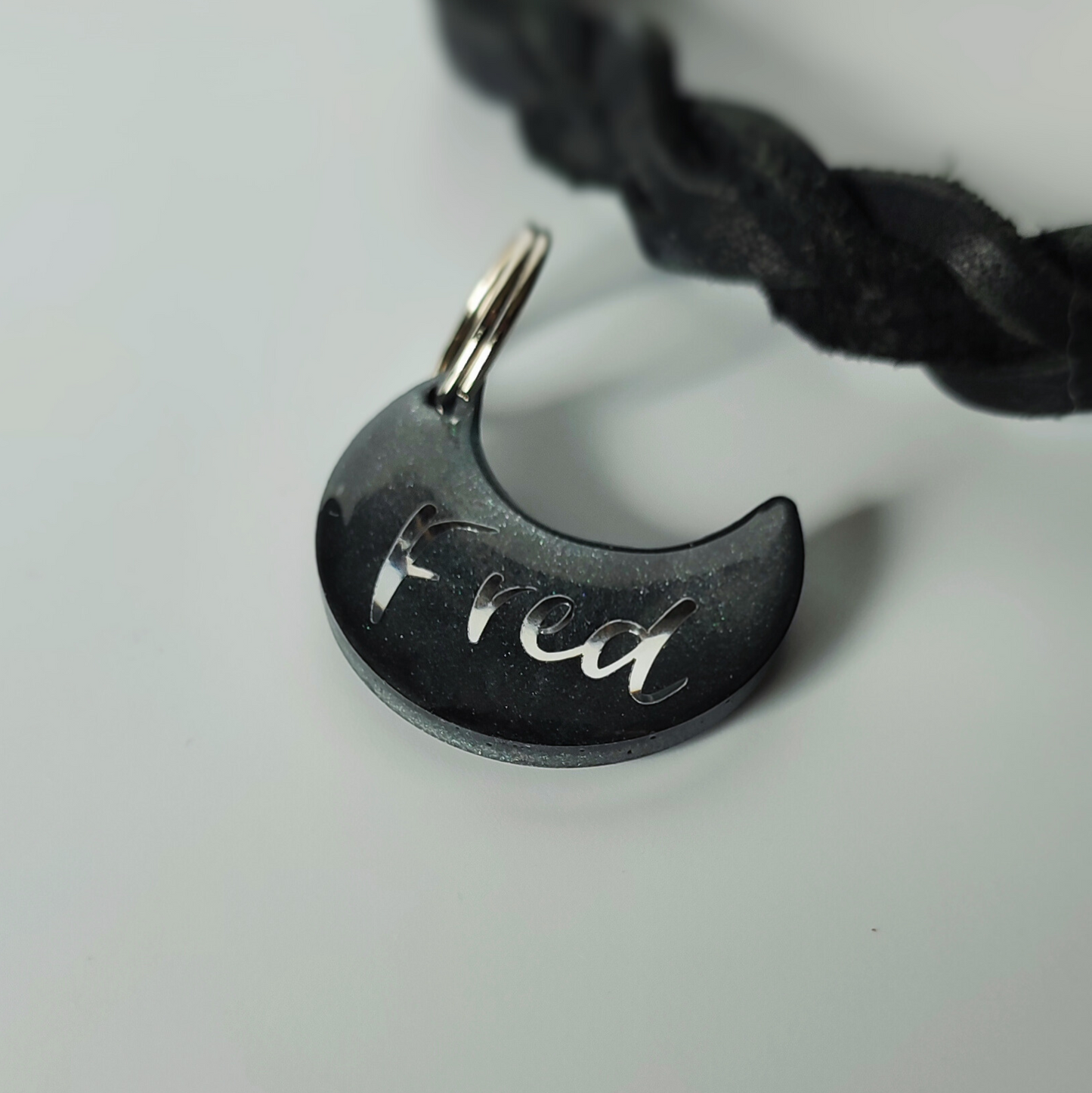 Hundemarke personalisiert Silver Moon