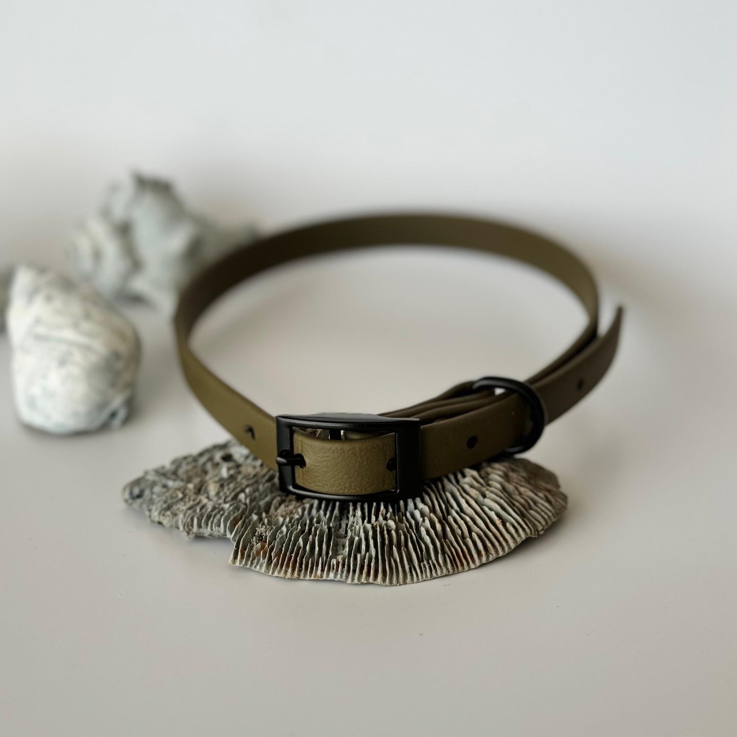 Halsband Biothane® Olivgrün