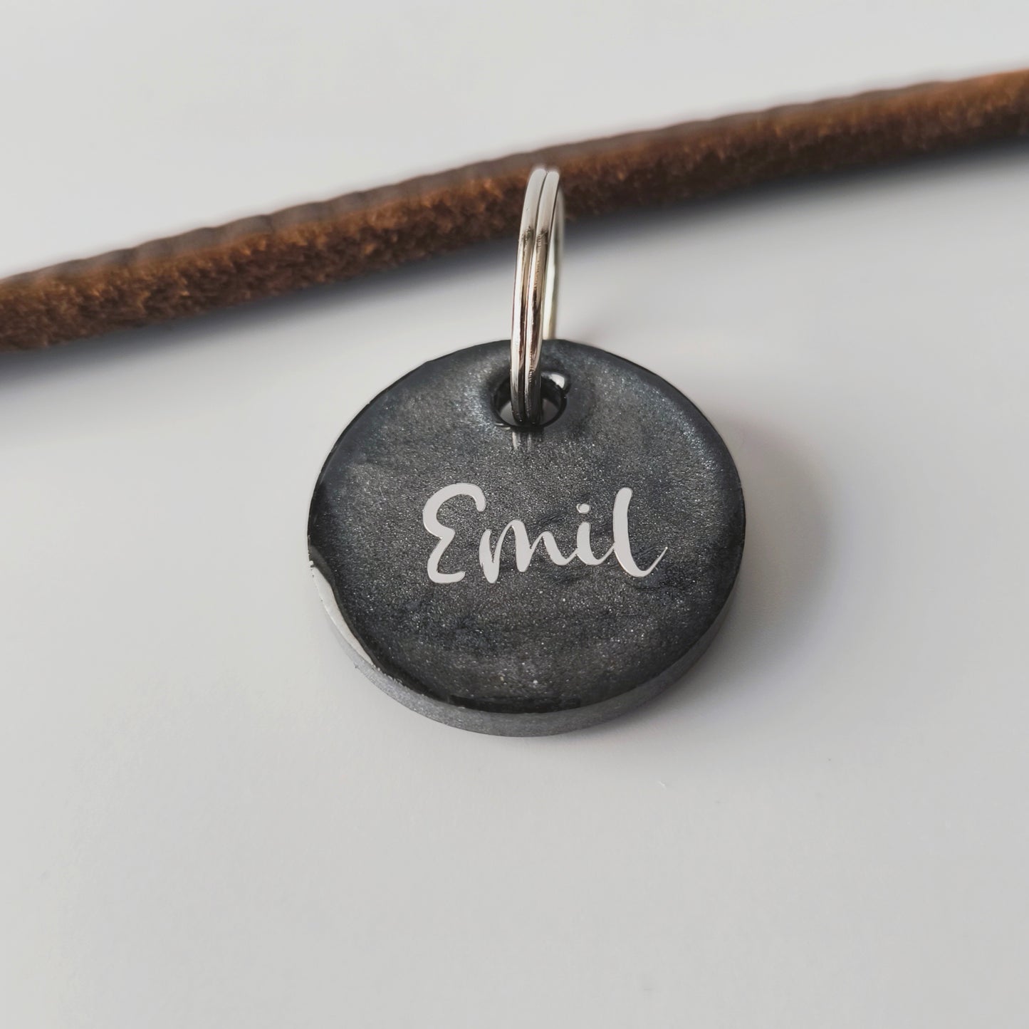 Hundemarke personalisiert Silber Classic