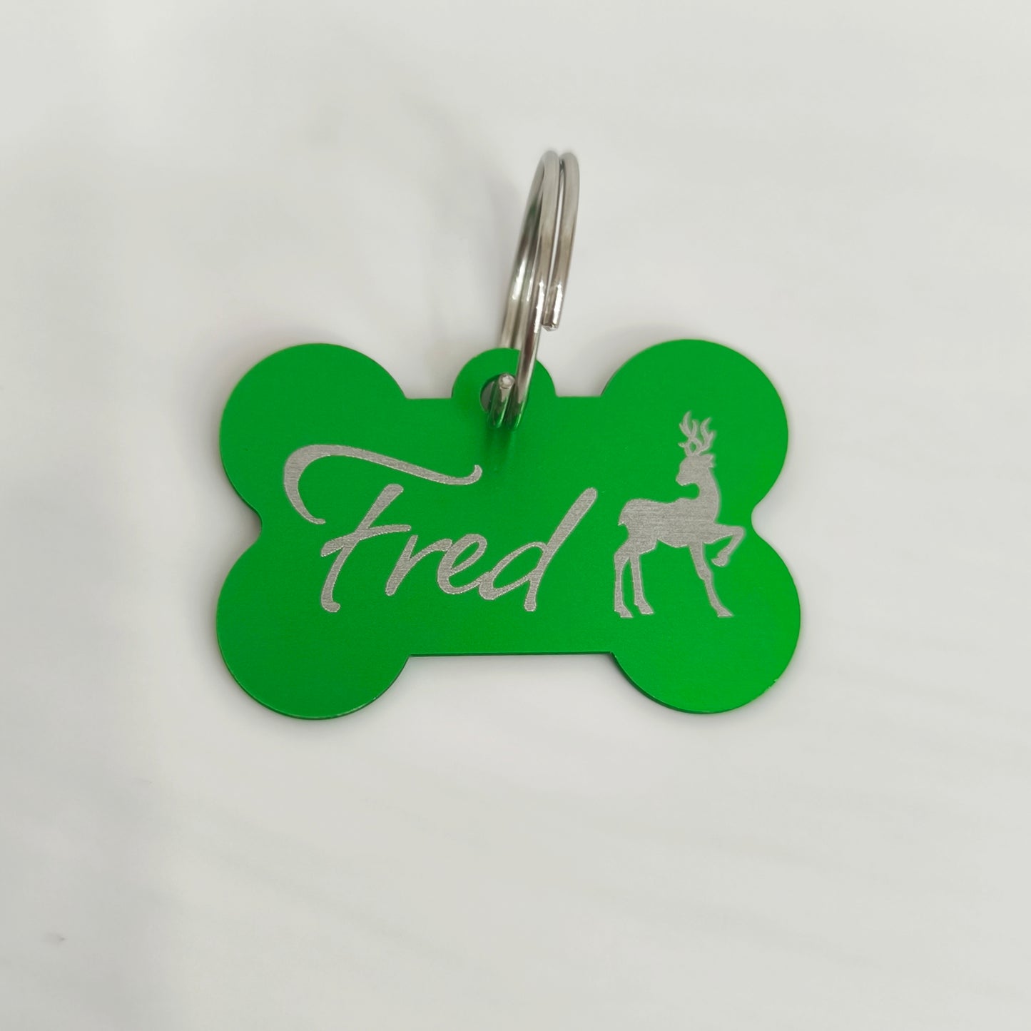 Fantasy Hundemarke graviert verschiedene Farben Knochen