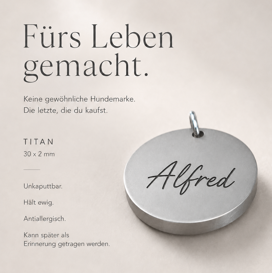 Titan Hundemarke Premium
