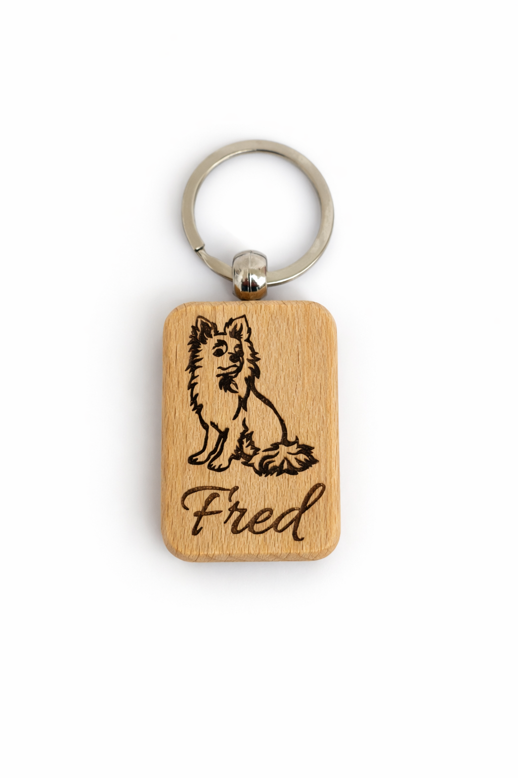 Schlüsselanhänger Holz mit Hunderassen