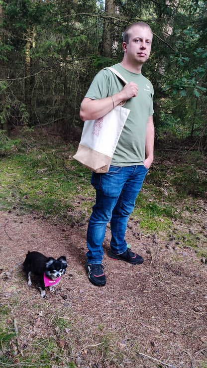 Jutetasche mit Aufdruck