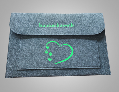 Dokumentenmappe mit Aufdruck