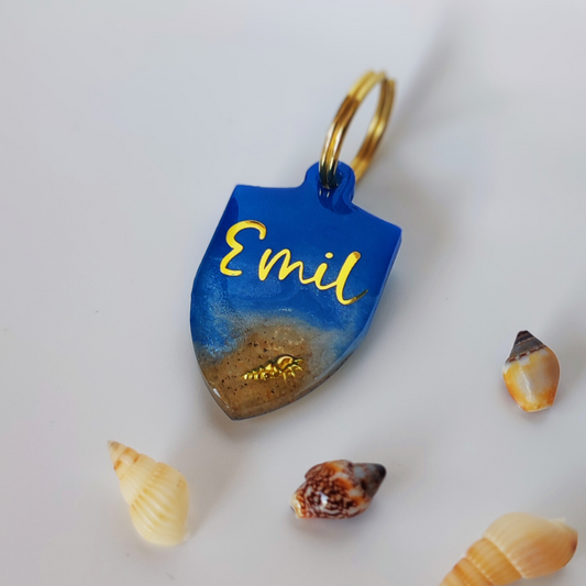 Hundemarke personalisiert Beach Day