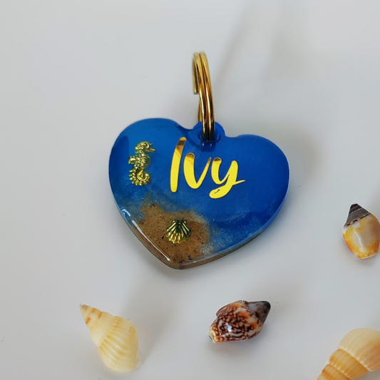 Hundemarke personalisiert Beach Love
