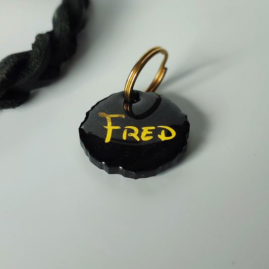 Hundemarke personalisiert Black King