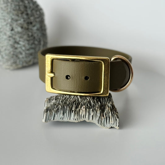 Halsband Biothane® Olivgrün