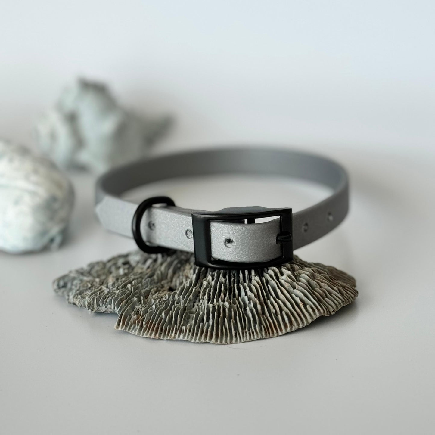 Halsband Biothane® Silber