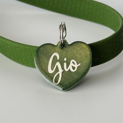 Hundemarke personalisiert Oliv Lover