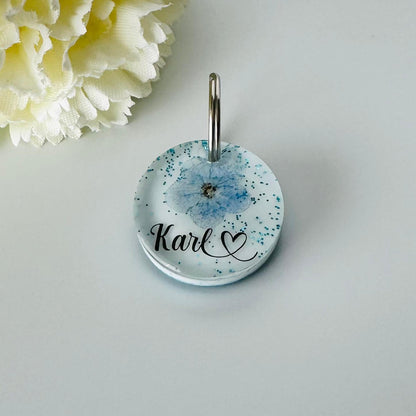 Hundemarke personalisiert Flower Mini