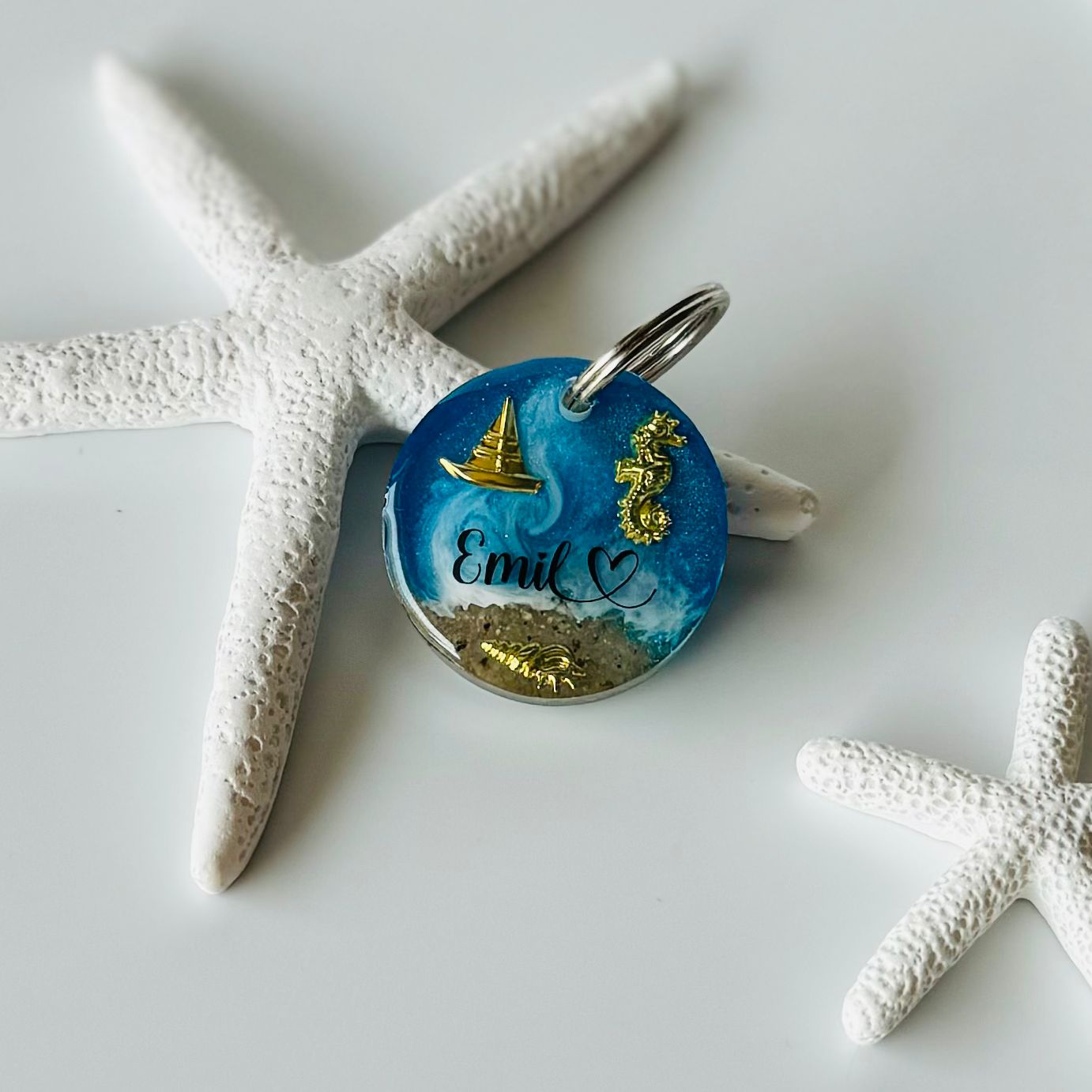 Hundemarke personalisiert Strand Mini