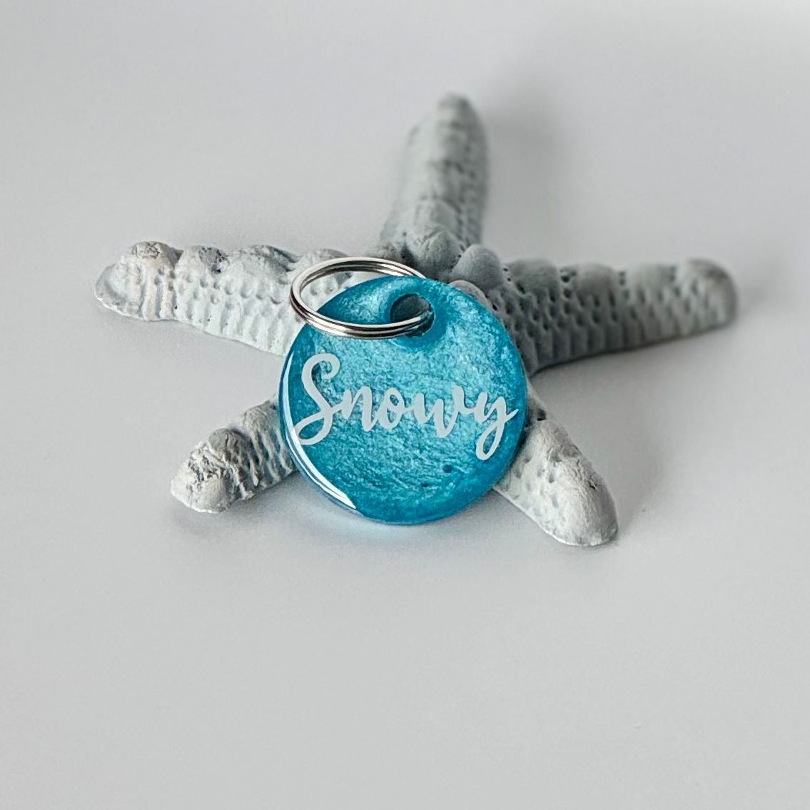 Hundemarke Blau Shine