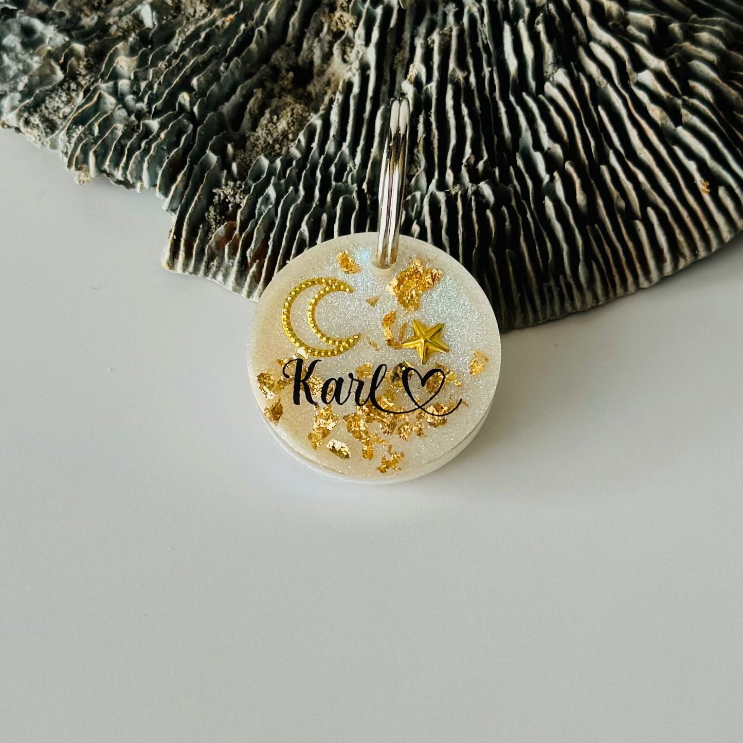 Hundemarke personalisiert Moon Mini