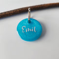 Hundemarke personalisiert Hellblau Classic