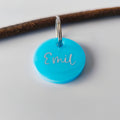 Hundemarke personalisiert Hellblau Pastel Classic