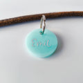 Hundemarke personalisiert Mint Pastel Classic