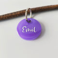 Hundemarke personalisiert Lila Pastel Classic