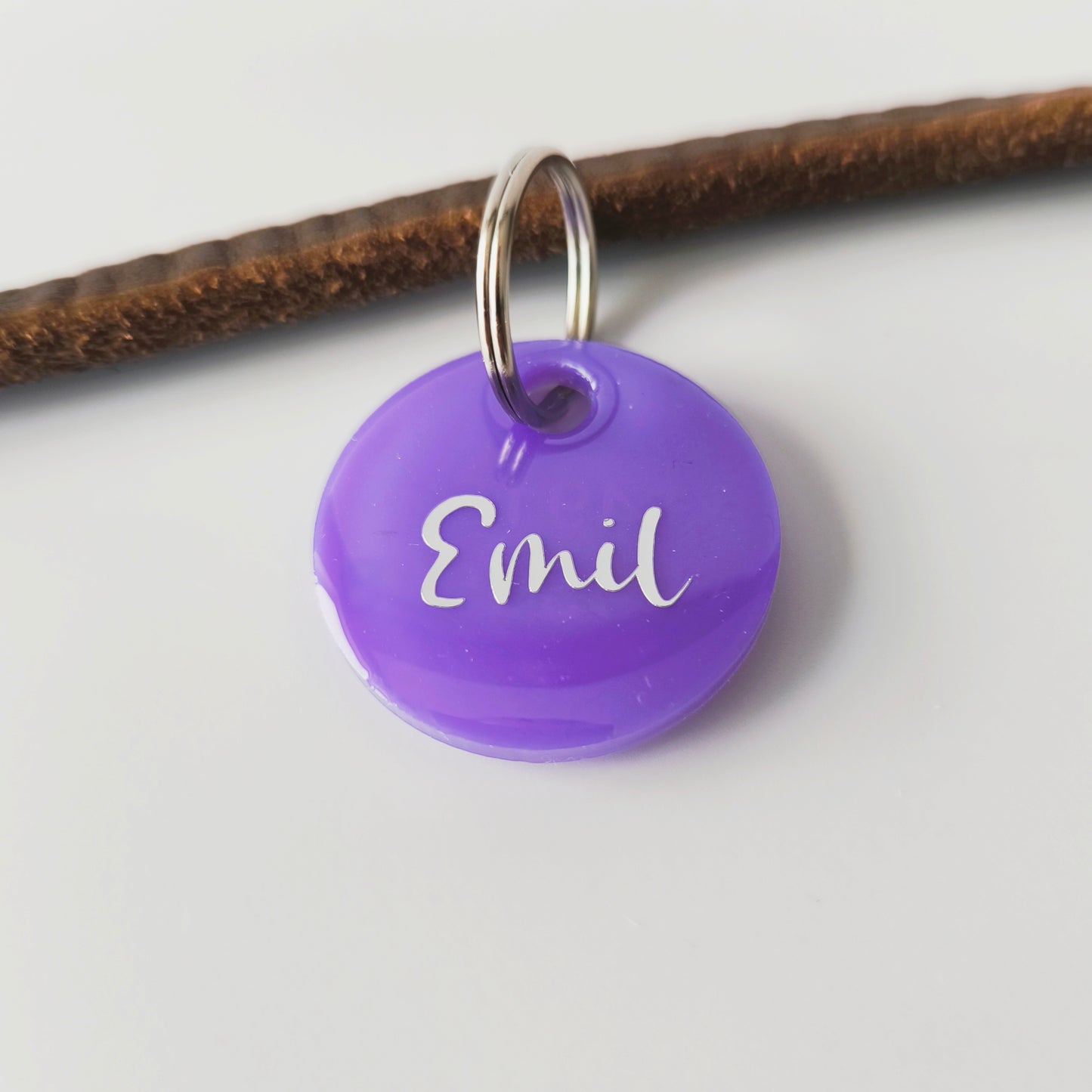Hundemarke Lila Pastel Classic