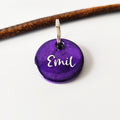 Hundemarke personalisiert Lila Classic