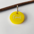 Hundemarke personalisiert Gelb Classic