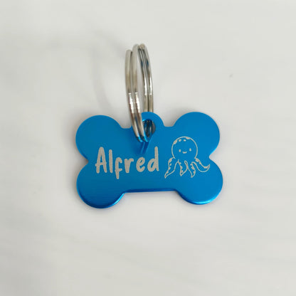 Halloween Hundemarke graviert verschiedene Farben Knochen