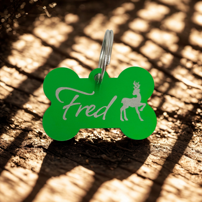 Halloween Hundemarke graviert verschiedene Farben Knochen