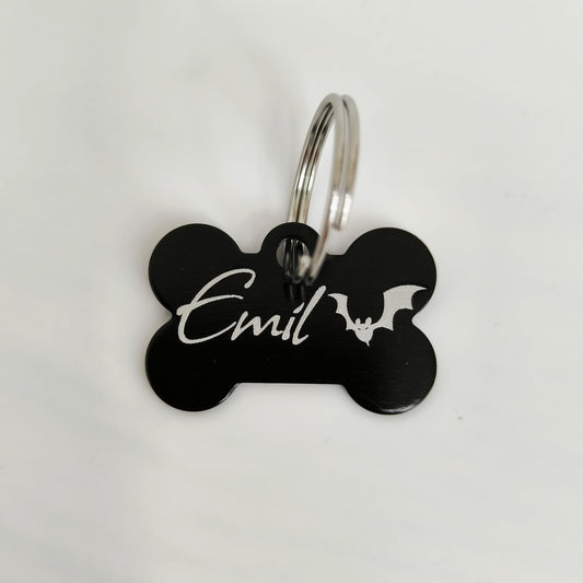 Halloween Hundemarke graviert verschiedene Farben Knochen