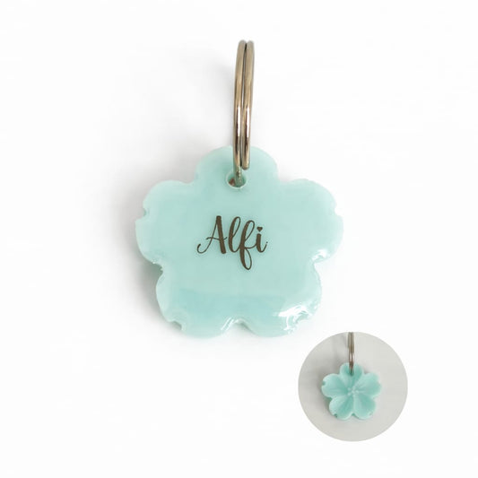 Namensmarke personalisiert Blume Mint