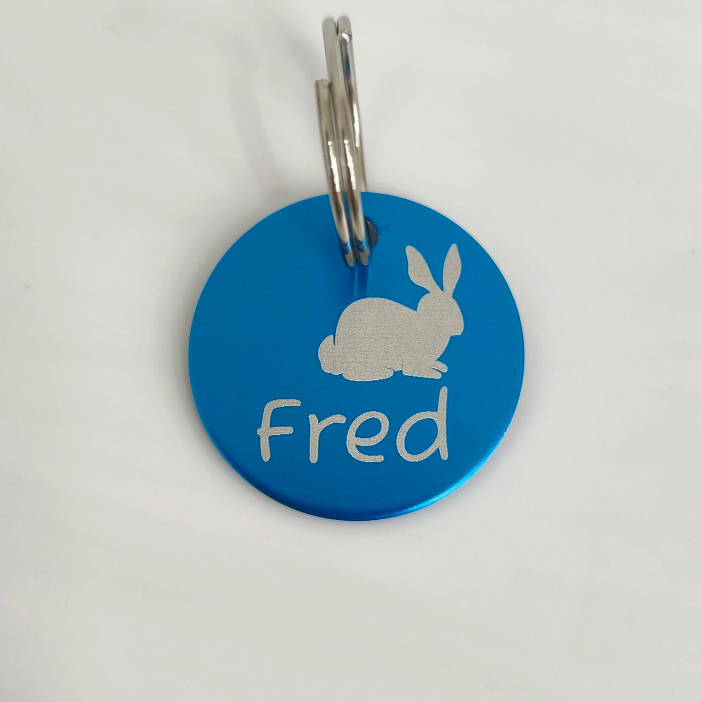 Florale Hundemarke graviert verschiedene Farben Rund