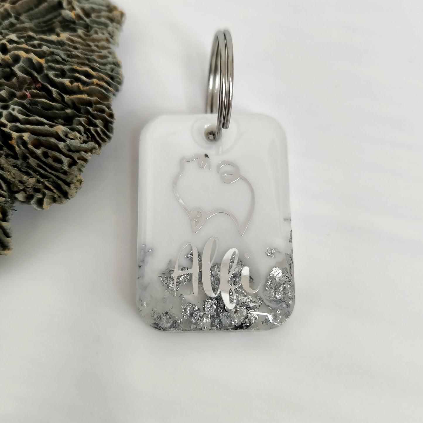 Hundemarke mit Pomeranian