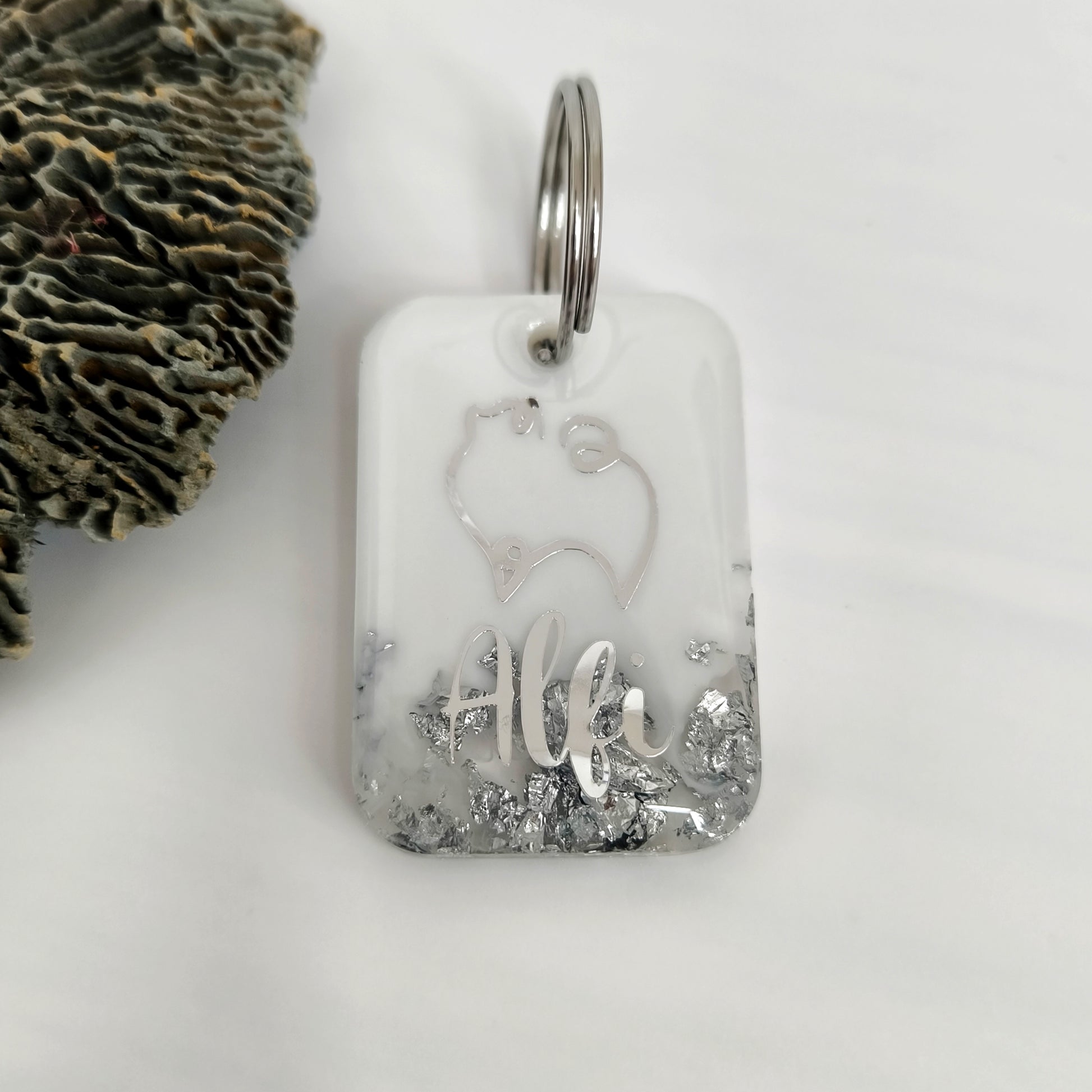 Hundemarke mit Pomeranian