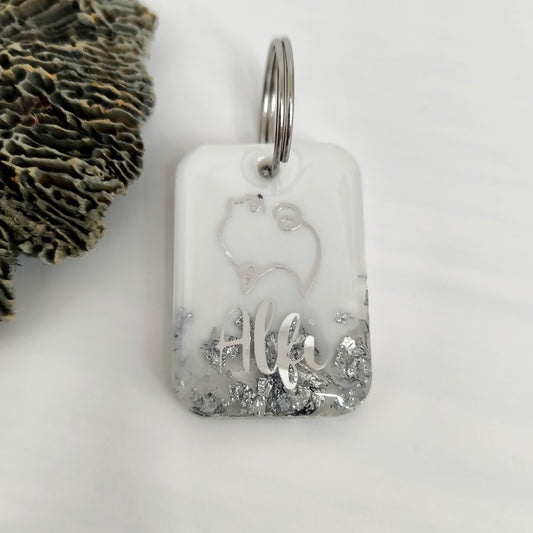 Hundemarke mit Pomeranian