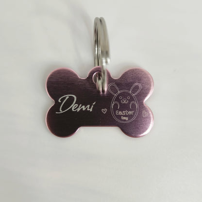 Oster Hundemarke graviert verschiedene Farben Knochen