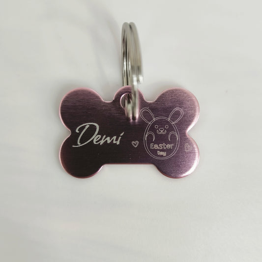 Oster Hundemarke graviert verschiedene Farben Knochen