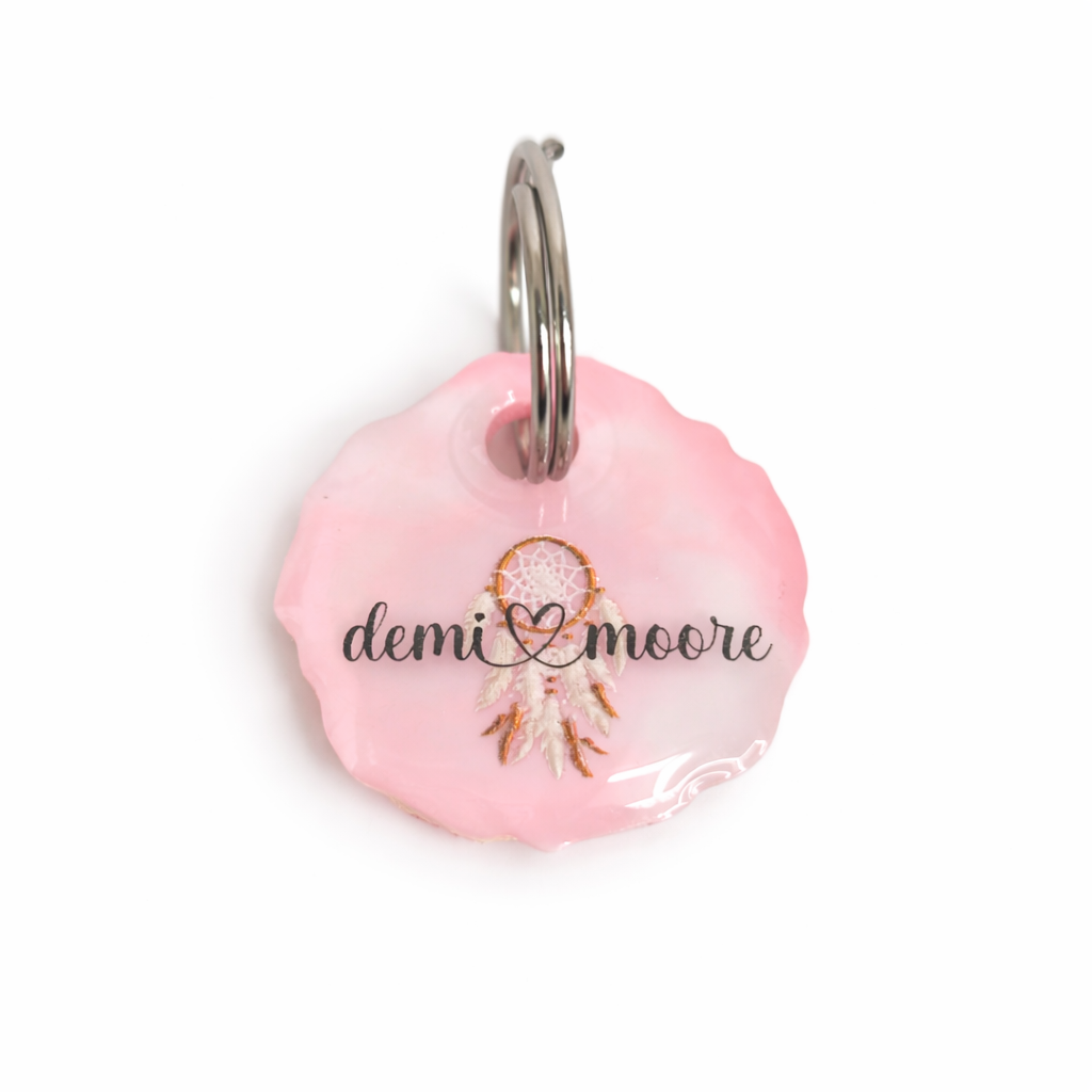 Hundemarke personalisiert Boho Girly