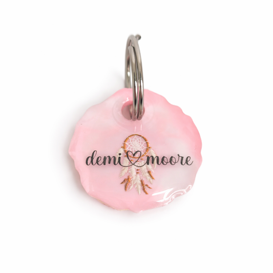 Hundemarke personalisiert Boho Girly